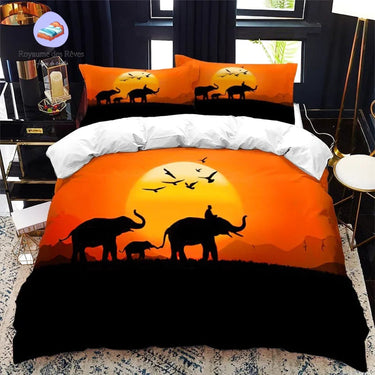 Housse de Couette Eléphant Voyage